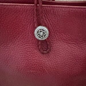 Red leather BRIGHTON bag